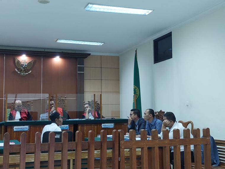 Sidang sengketa lahan DJHA di PN Serang. (Foto: TitikNOL)