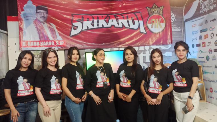 Srikandi Banten saat mendukung Rano Karno maju di Pilgub Banten (dok. Srikandi Banten)