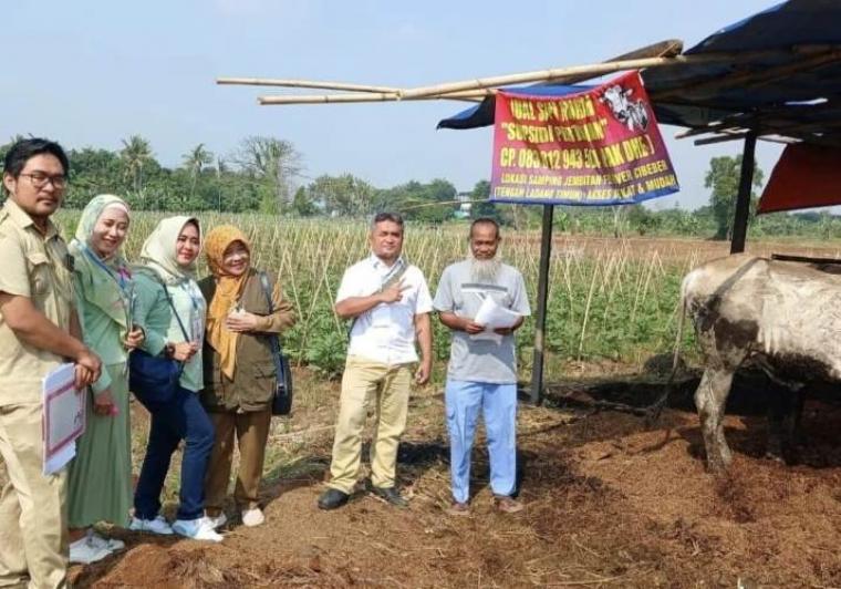 Tim gabungan usai melakukan pemeriksaan hewan kurban di Kota Cilegon. (Foto: TitikNOL)