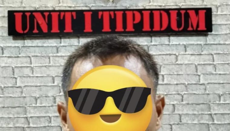 Pelaku pembunuhan di Merak saat ditangkap polisi. (Dok, Polres Cilegon).