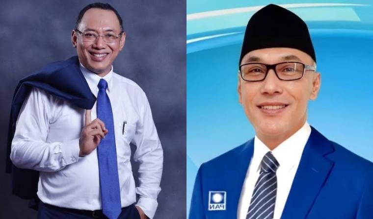 Bakal Calon Walikota Cilegon petahana, Helldy Agustian dan Alawi Mahmud. (Foto: TitikNOL)