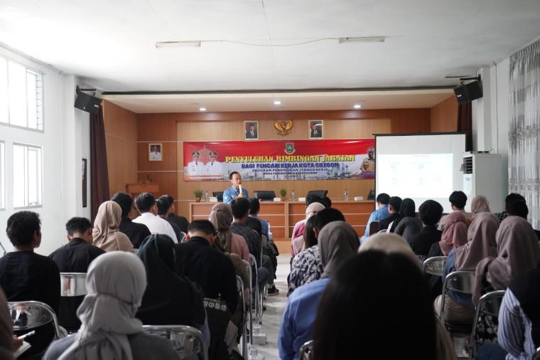 PT Krakatau Posco menggelar penyuluhan bimbingan jabatan bagi para pencari kerja  di Aula Disnaker Kota Cilegon. (Dok: Krakatau Posco).