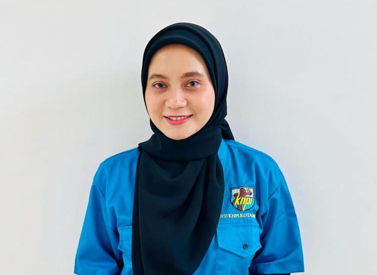 Ketua Bidang Pemberdayaan Perempuan, Anak dan Keluarga Berencana, Dewan Pengurus Daerah (DPD) Komite Nasional Pemuda Indonesia (KNPI) Kota Serang, Mudawaroh. (Foto: TitikNOL)