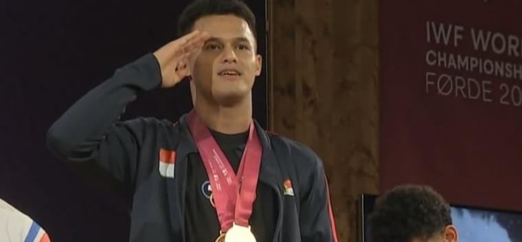 Atlet Angkat Besi Rizki Juniansyah (Foto: Istimewa)