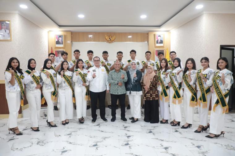 Para finalis Kang Nong 2025 usai audiensi dengan Wali Kota Serang Budi Rustandi