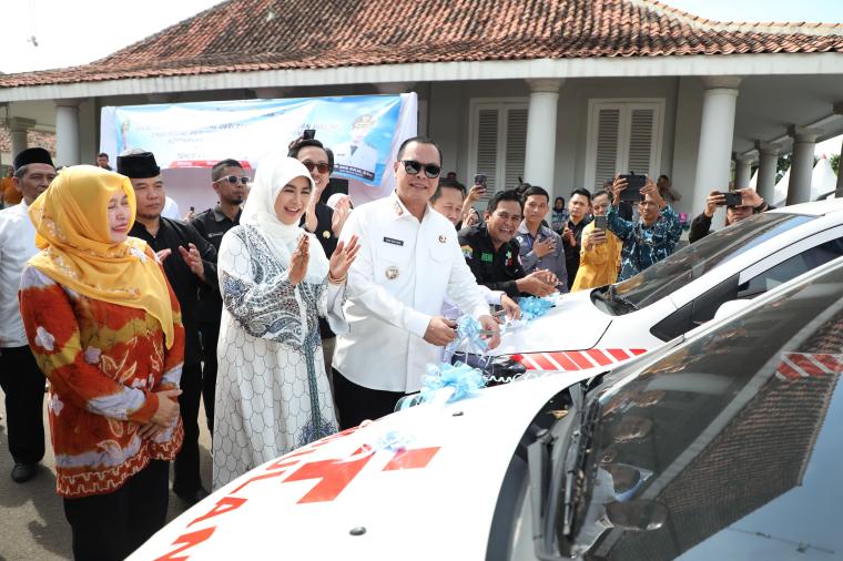 Wali Kota Serang Budi Rustandi saat lounching TRC 112
